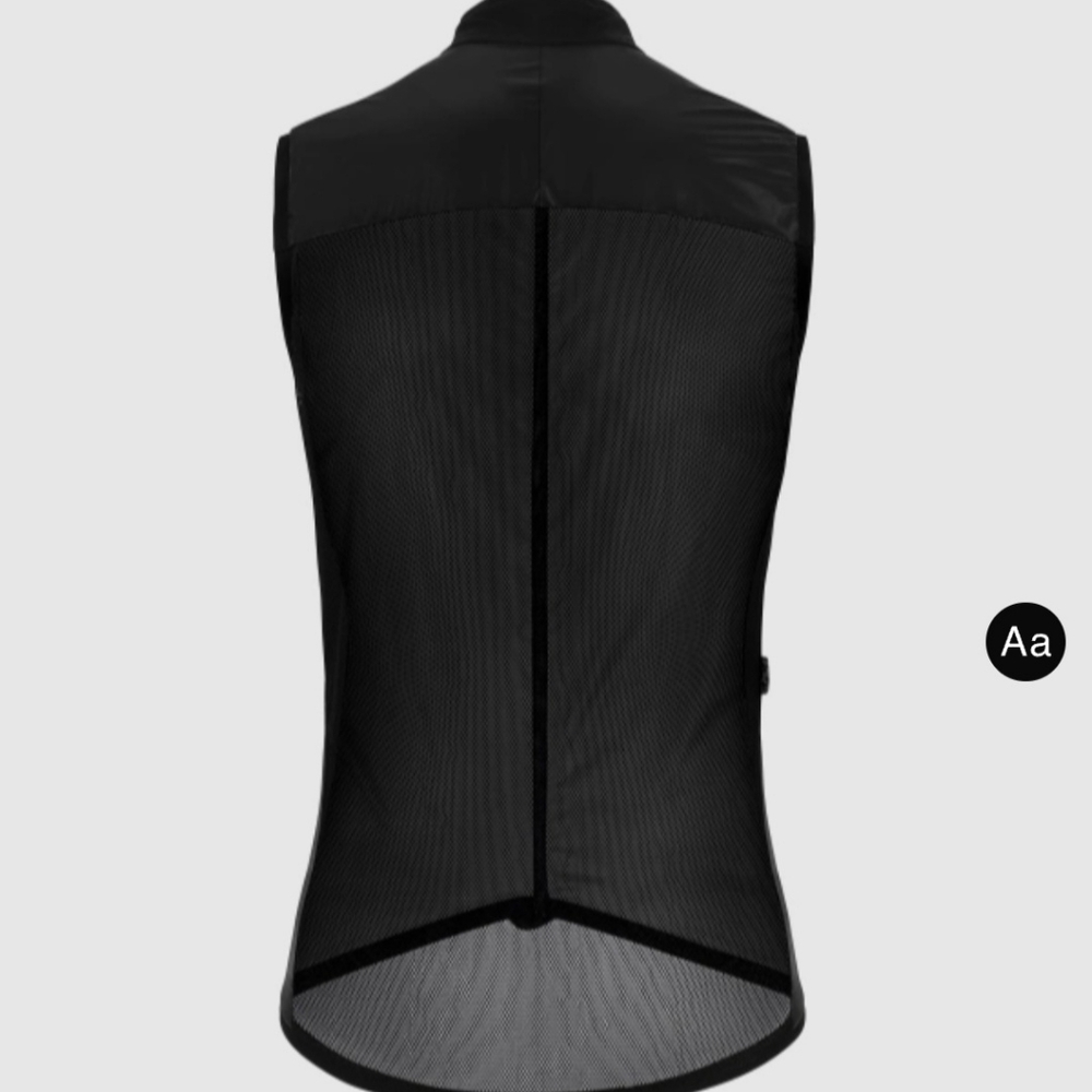 Assos Mille GT Mens's Wind Black Wind Vest Small - ONLY 1 Left! - Picture 4 of 4